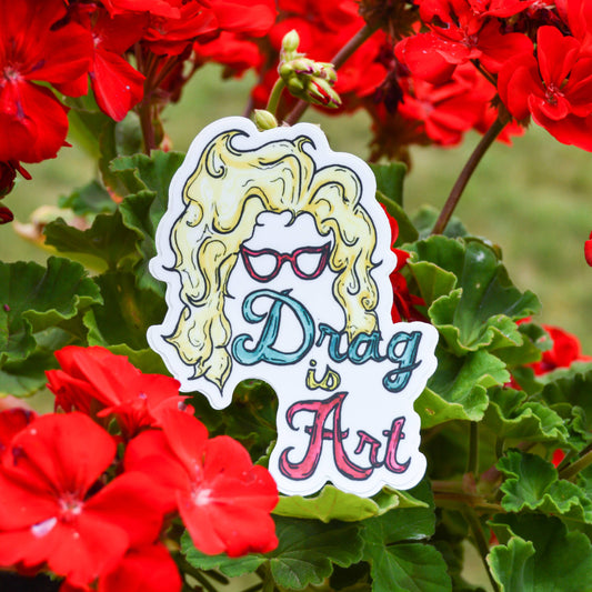 Drag is Art Sticker