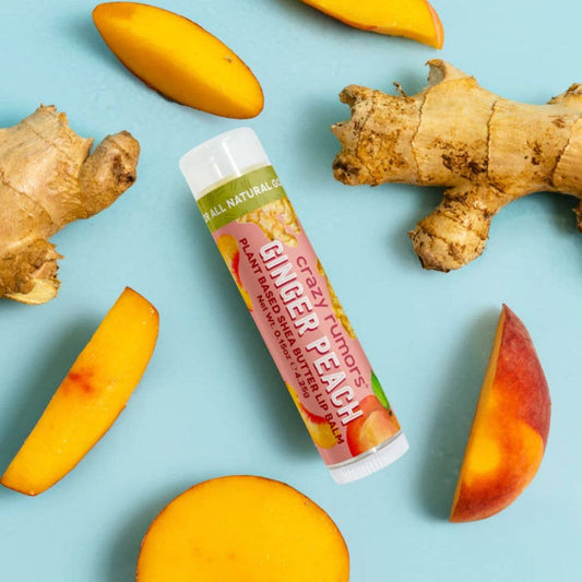 All Natural, Vegan Ginger Peach Lip Balm