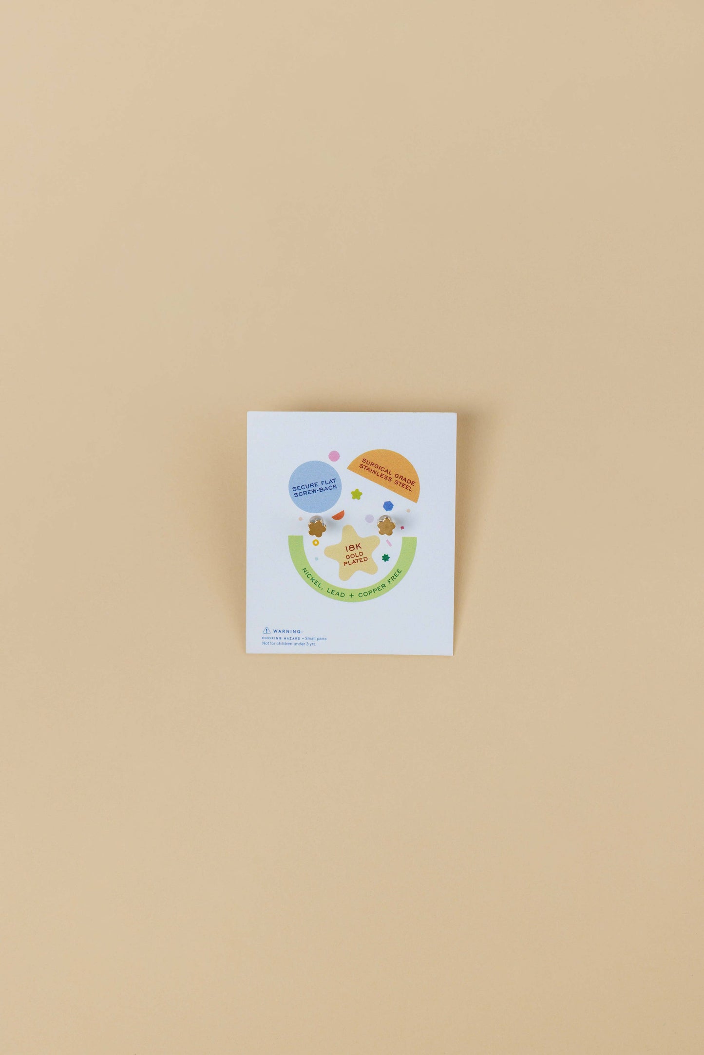 Ice Cream Enamel Flat Back Kids Earrings