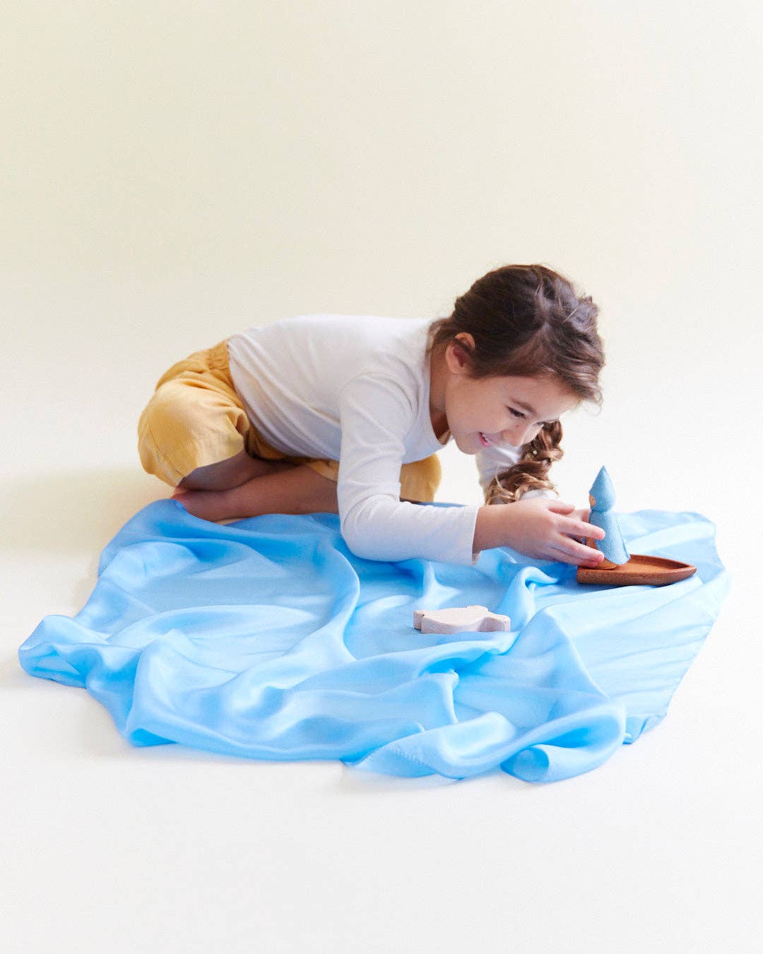 Playsilks - Open-Ended 100% Silk, Natural Waldorf Toys: Emerald