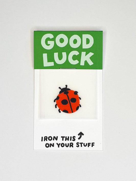 Good Luck Ladybug L'il Something Iron-On Card