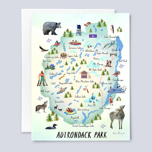 Adirondack Park Folded Notecard, Individual Card