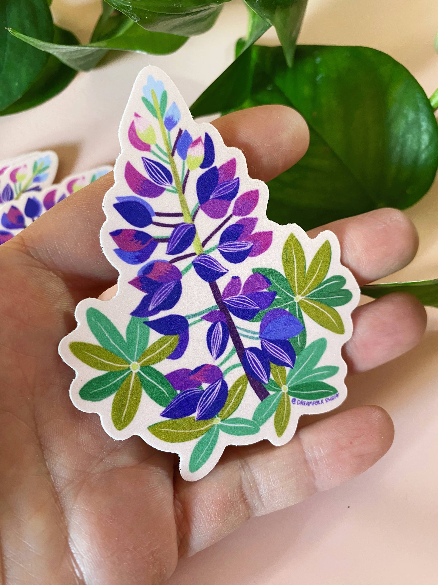 Lupine Flower Sticker - PNW Wildflowers