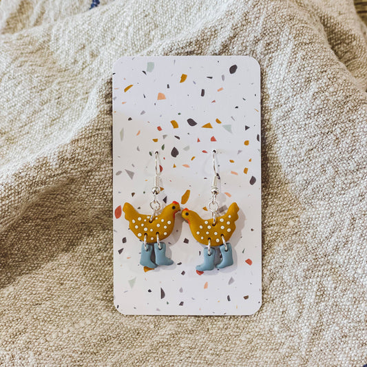 Assorted Pack: Chickens with Boots Earrings