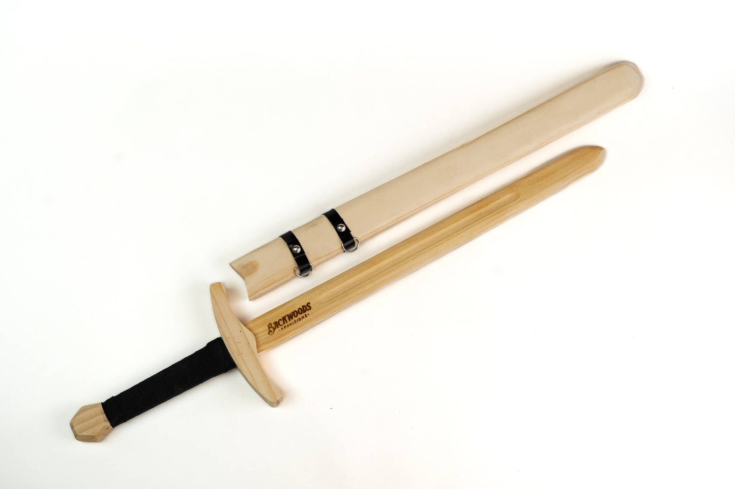 Wooden Toy Sword with Sheath - No Finish