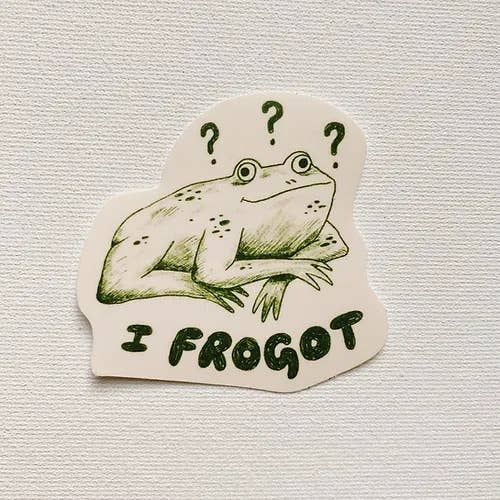 Sticker - I frogot