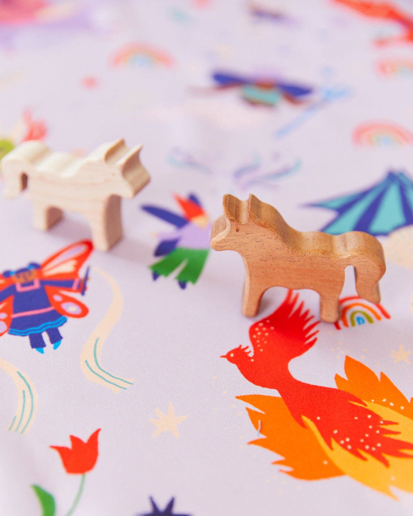 Wooden Unicorn Figure - Made in California, Waldorf Toy: Maple