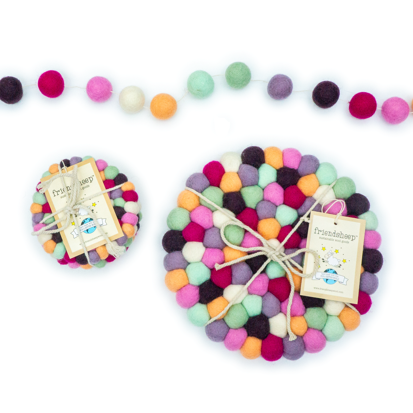 Macarons Eco Coasters and Trivets