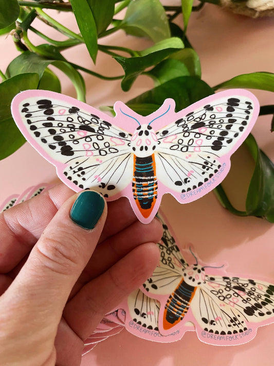 Leopard Moth Sticker - Insect/Nature Sticker