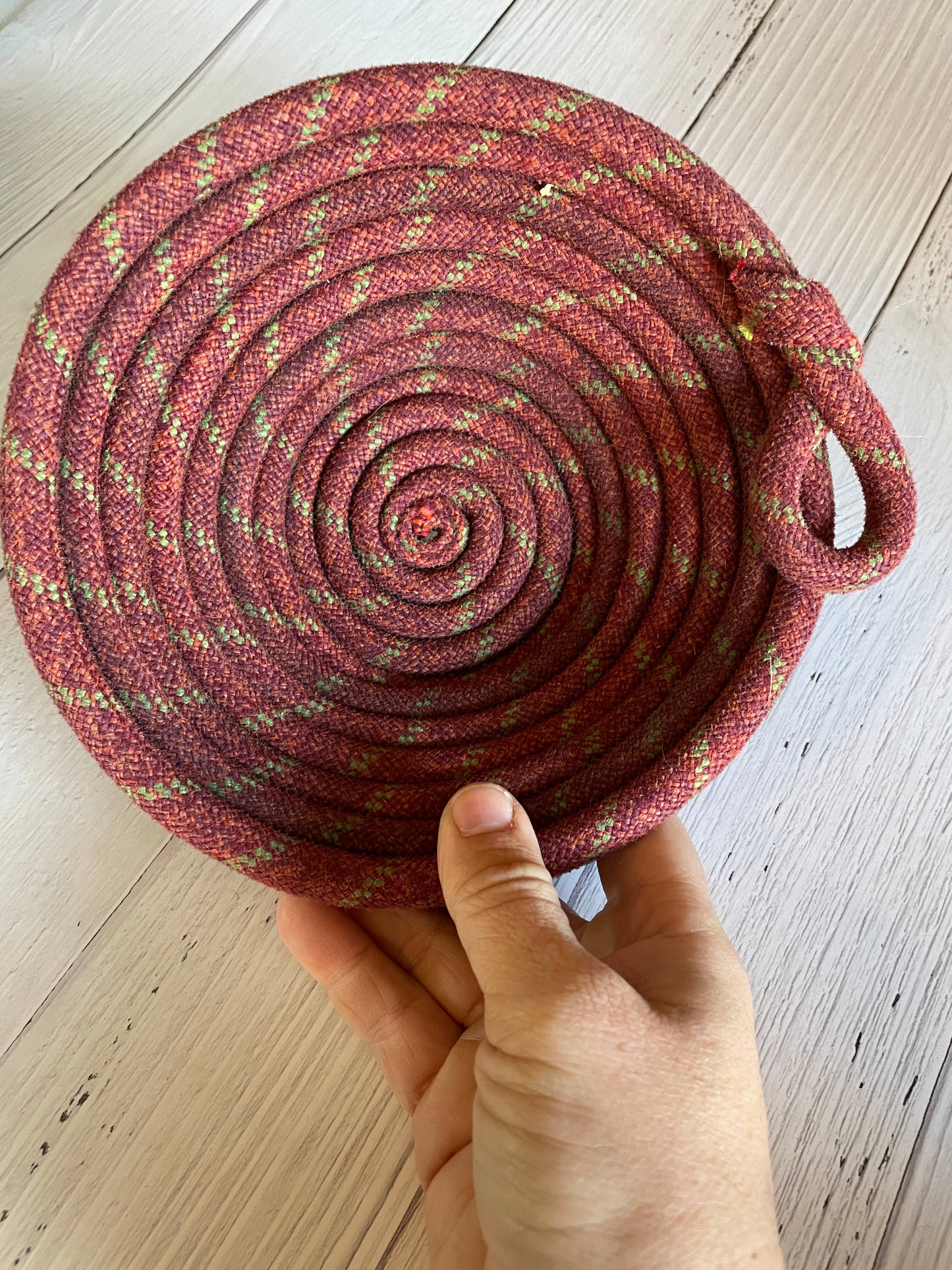 Upcycled Climbing Rope Bowl