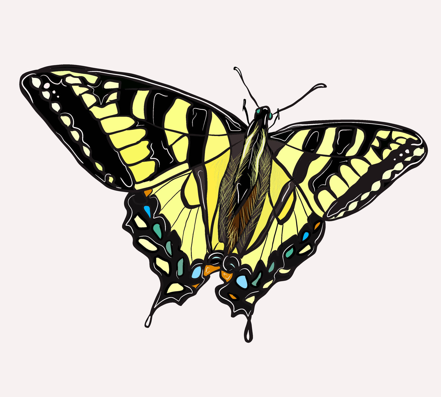 Swallowtail Butterfly Sticker