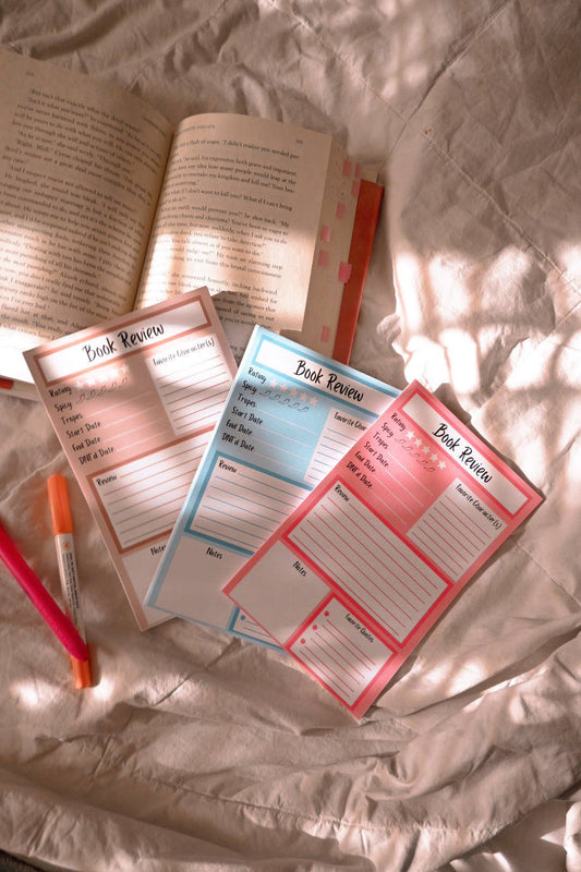 Book Review Notepad | 5”x7.5" | Reader Stationery