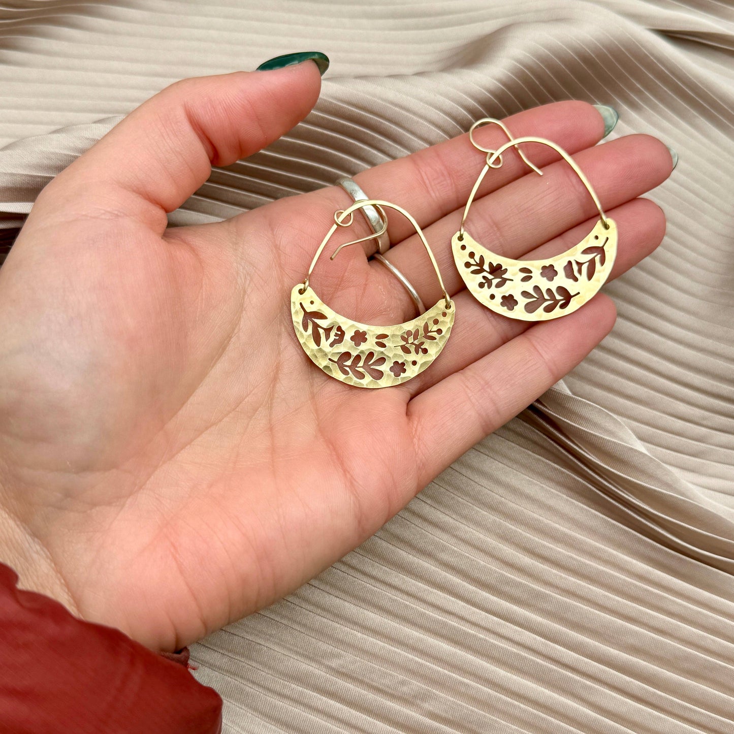 Handmade Forest Moon Earrings