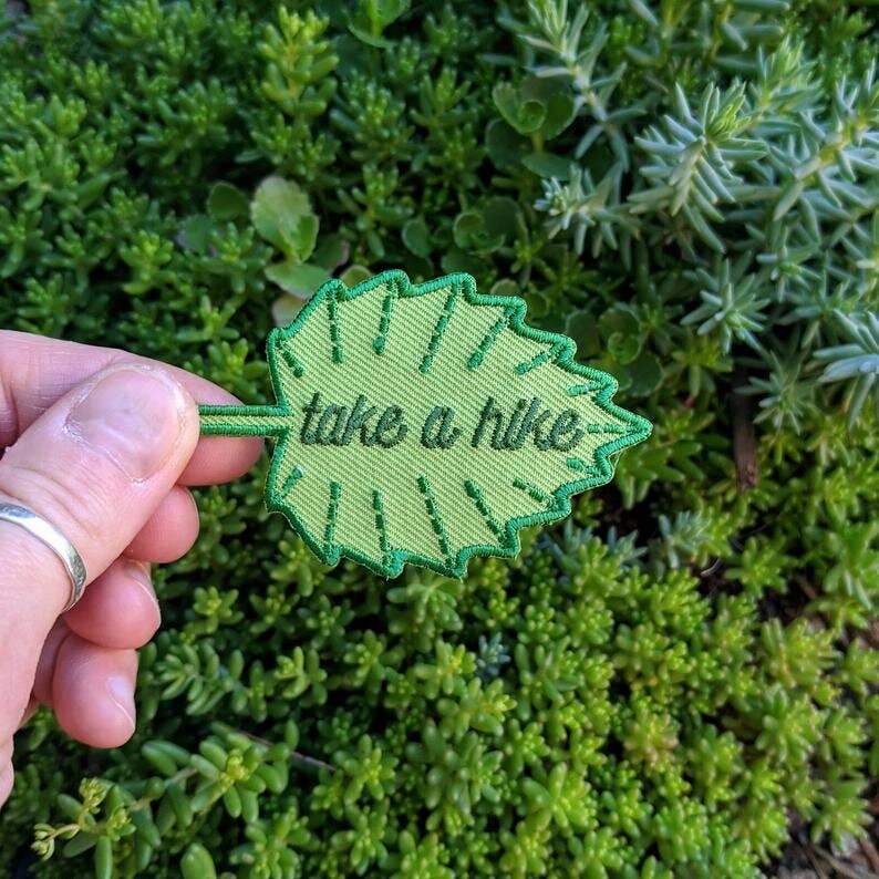 Patch | take a hike leaf
