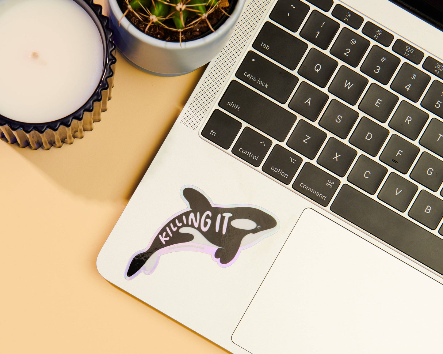 Killing It Orca Holographic Vinyl Sticker - Killer Whale Era - Made in USA -