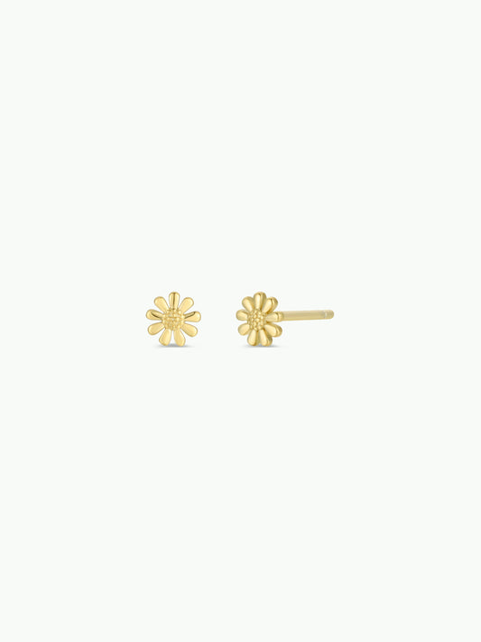 Petite Daisy Stud - 18k Gold Plated Earrings