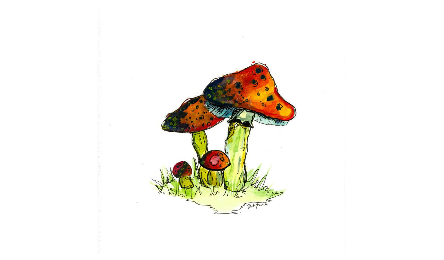 Red Mushroom Sticker