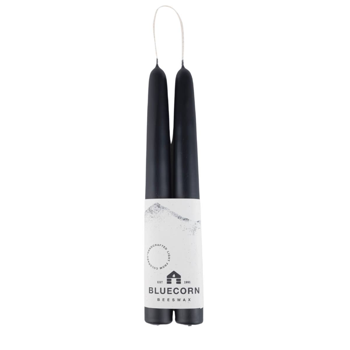Pair of Hand-Dipped Beeswax Taper Candles