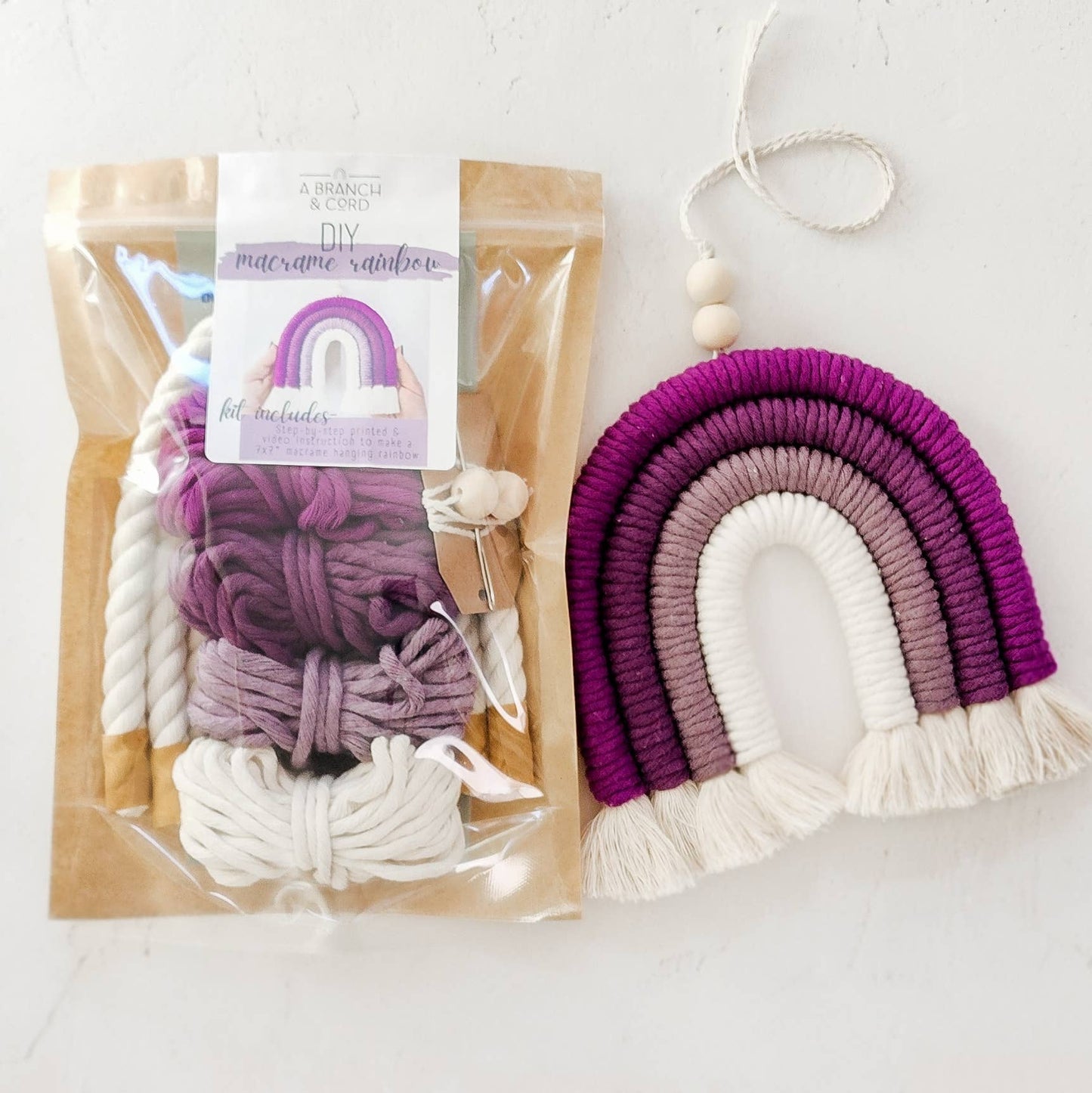 DIY Macrame Rainbow Kit: The Blues
