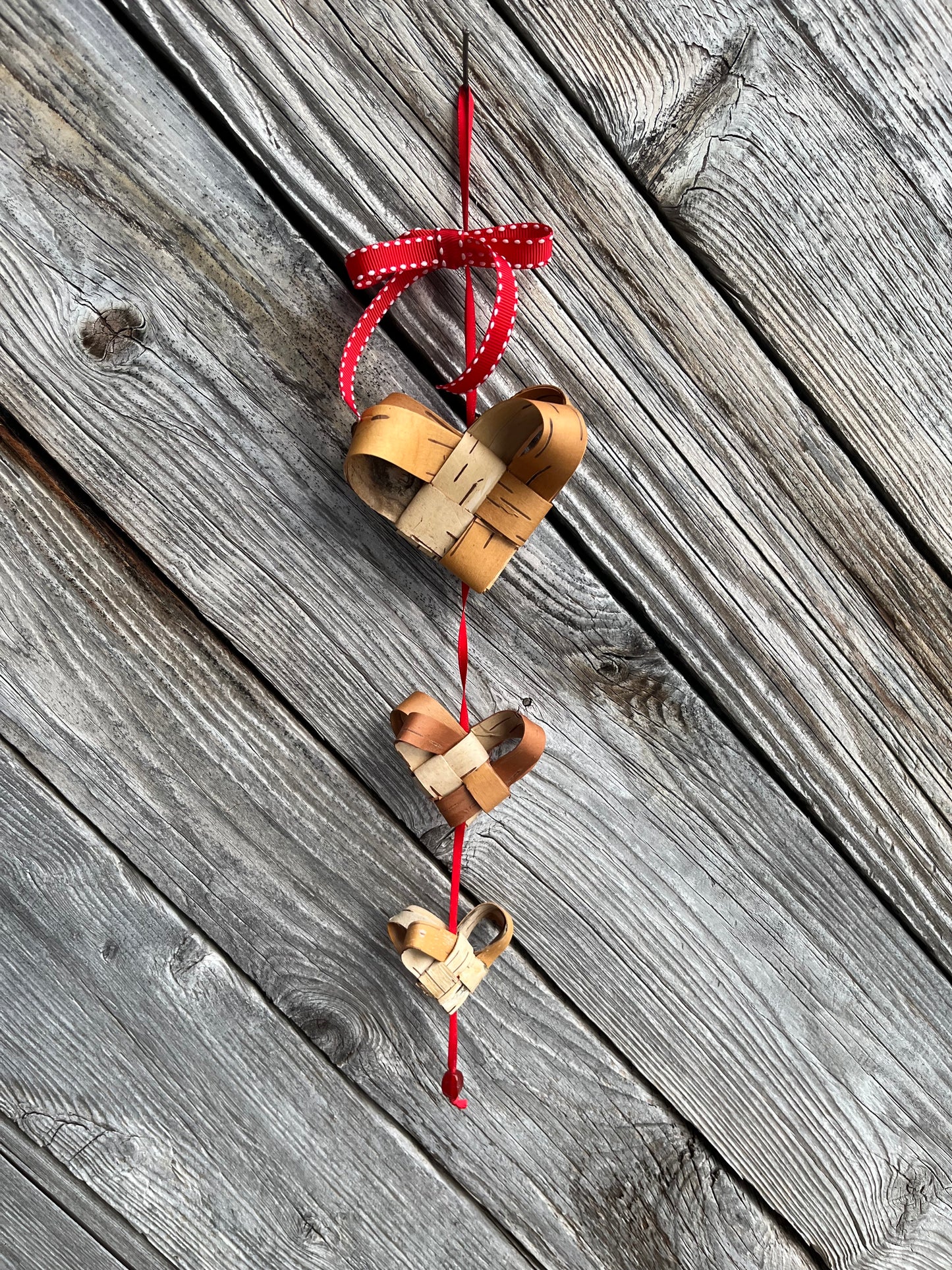 Hanging Birch Hearts - February Heartwood Workshop