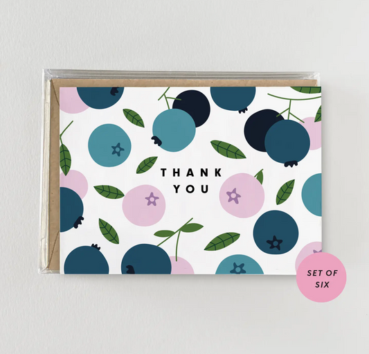 Funky Blueberries - Mini Boxed Set of 6 Cards