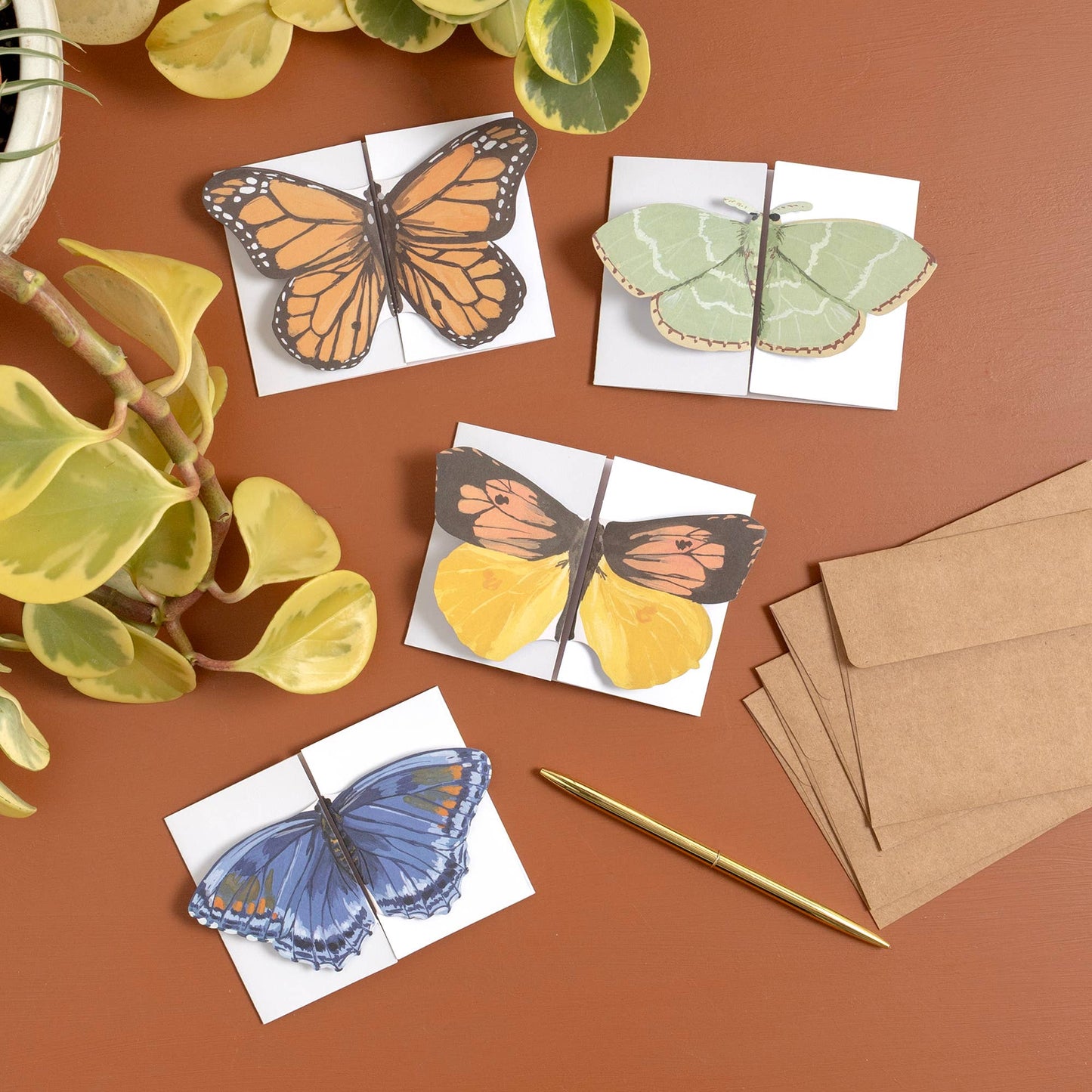 Flutter Friends Butterfly Fold-Out Greeting Card Set