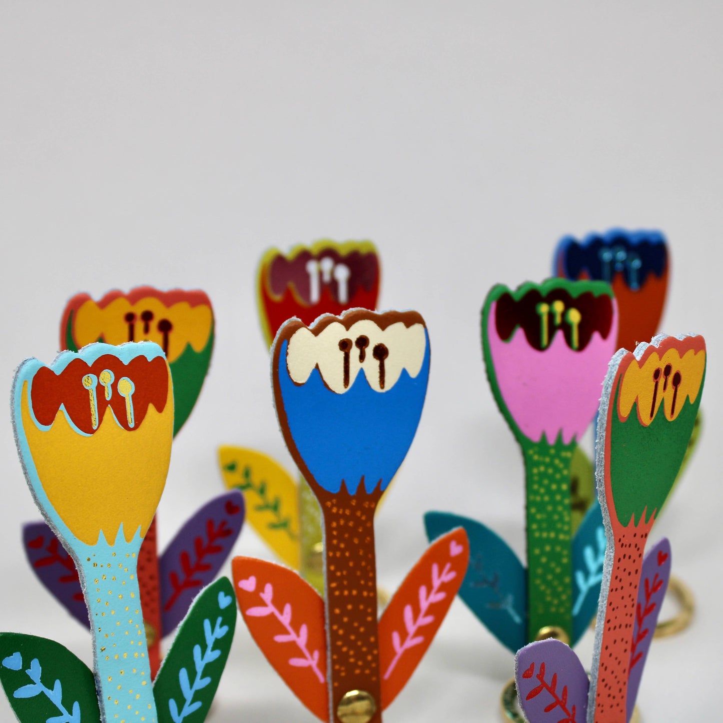 Tulip Flower Key Fob