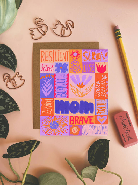 Mother's Day Card, Handmade Greeting Card