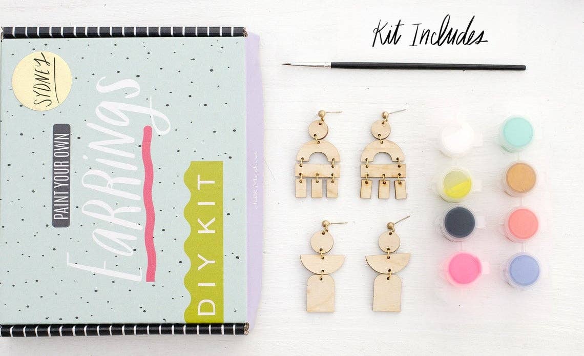 DIY Paint Your Own Sydney Statement Earrings Kit