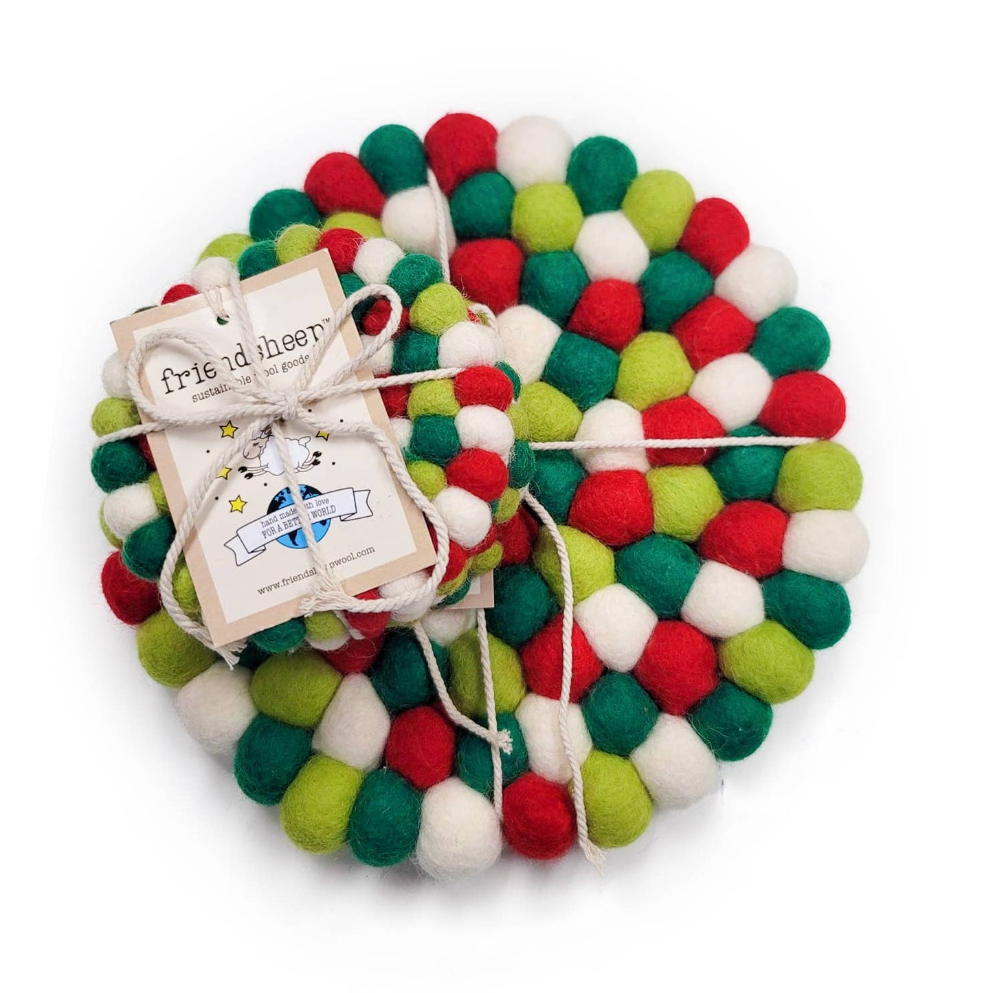 North Pole Eco Coasters and Trivets: Set of 4 - Eco Coasters