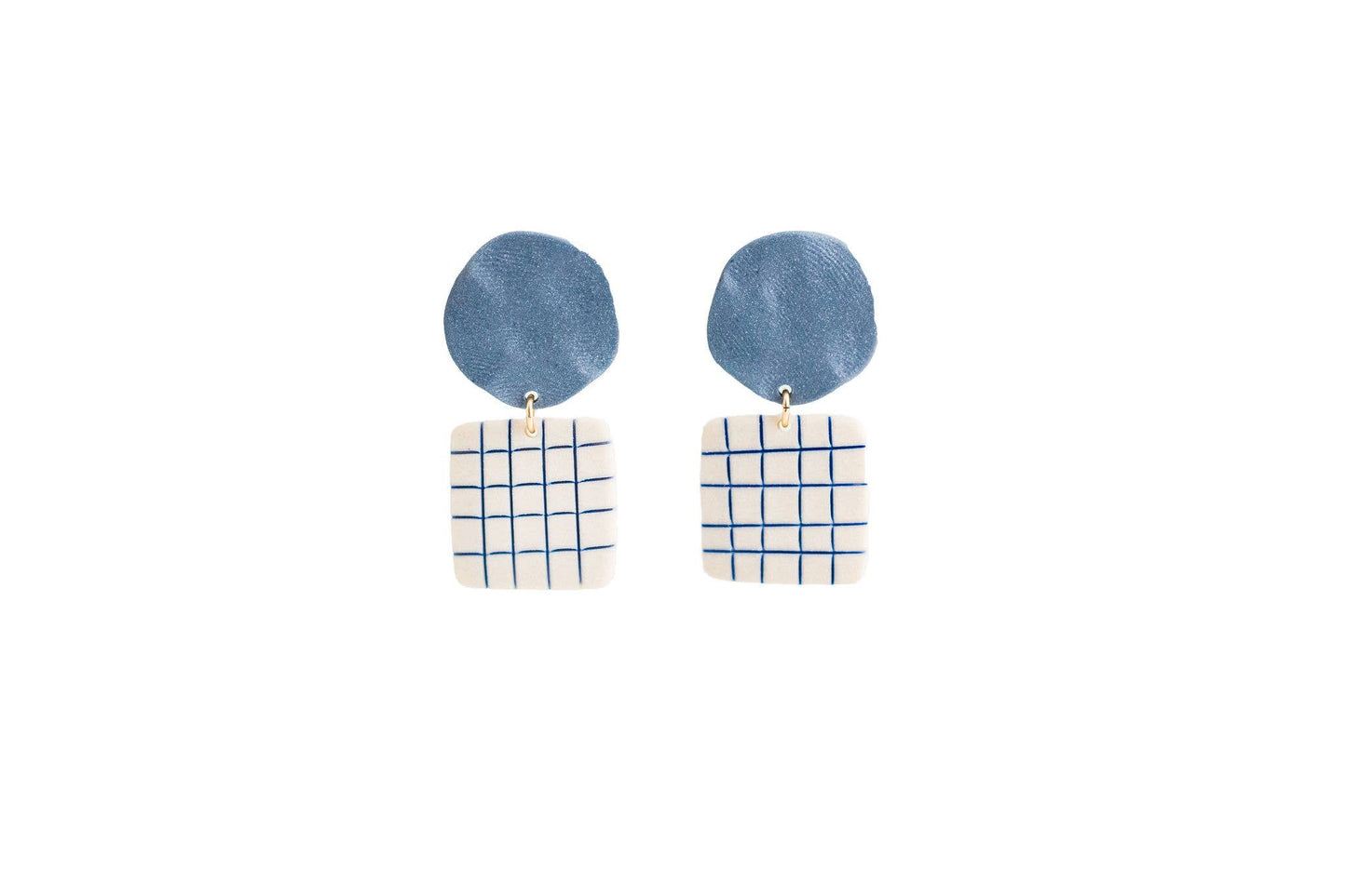 Lattice Earrings - In Thistle