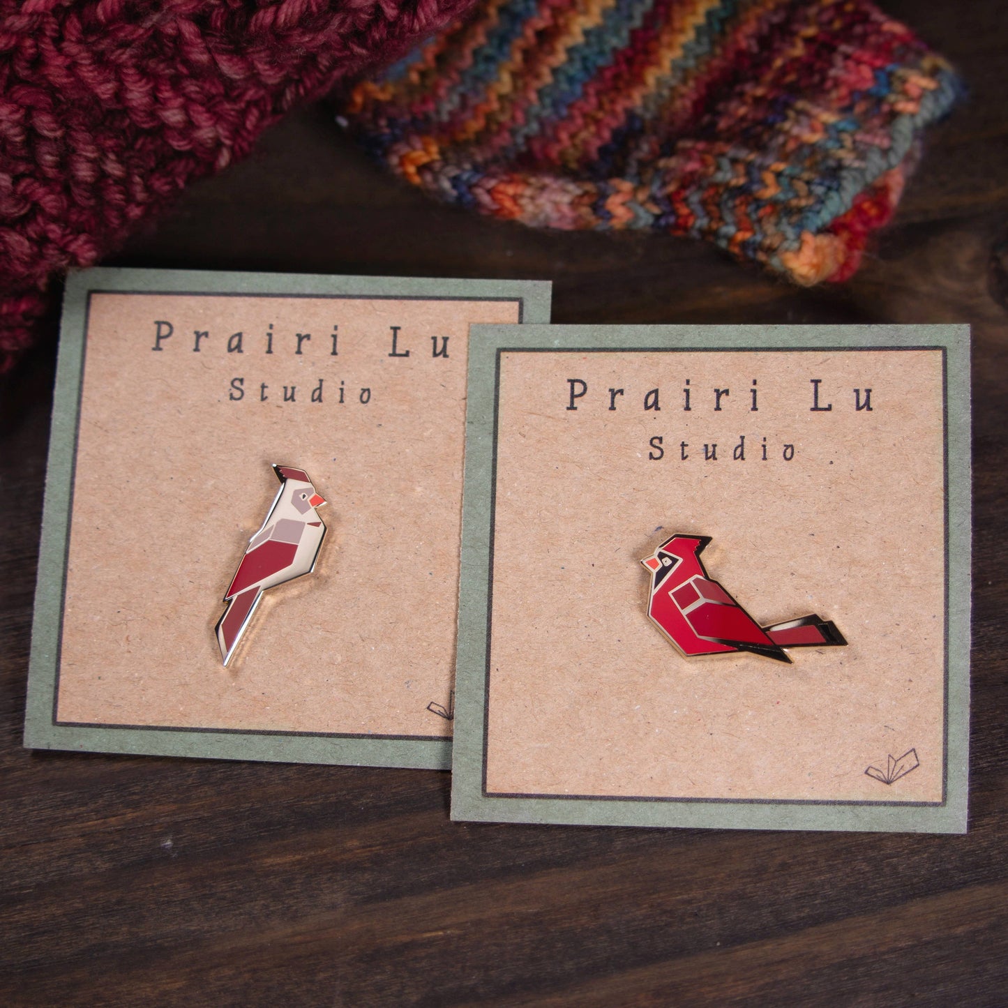 Male Cardinal Enamel Pin