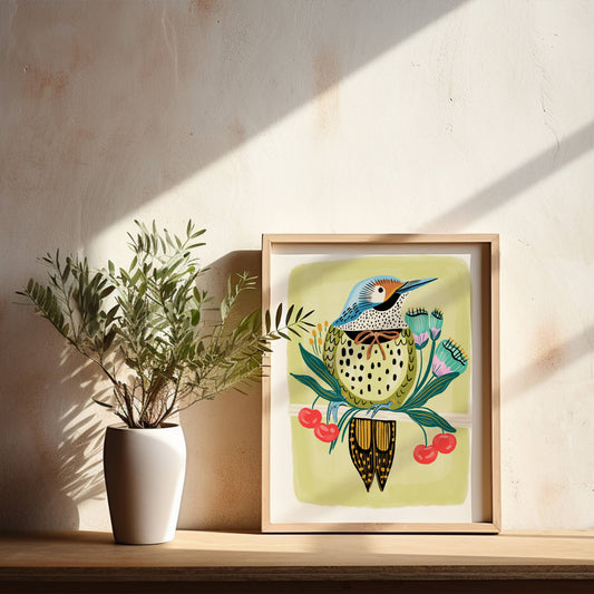 "Northern Flicker" - 8" x 10" Giclée Art Print