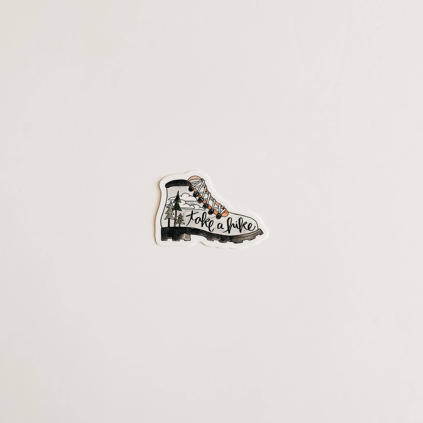 Mini Hiking Boot Vinyl Sticker