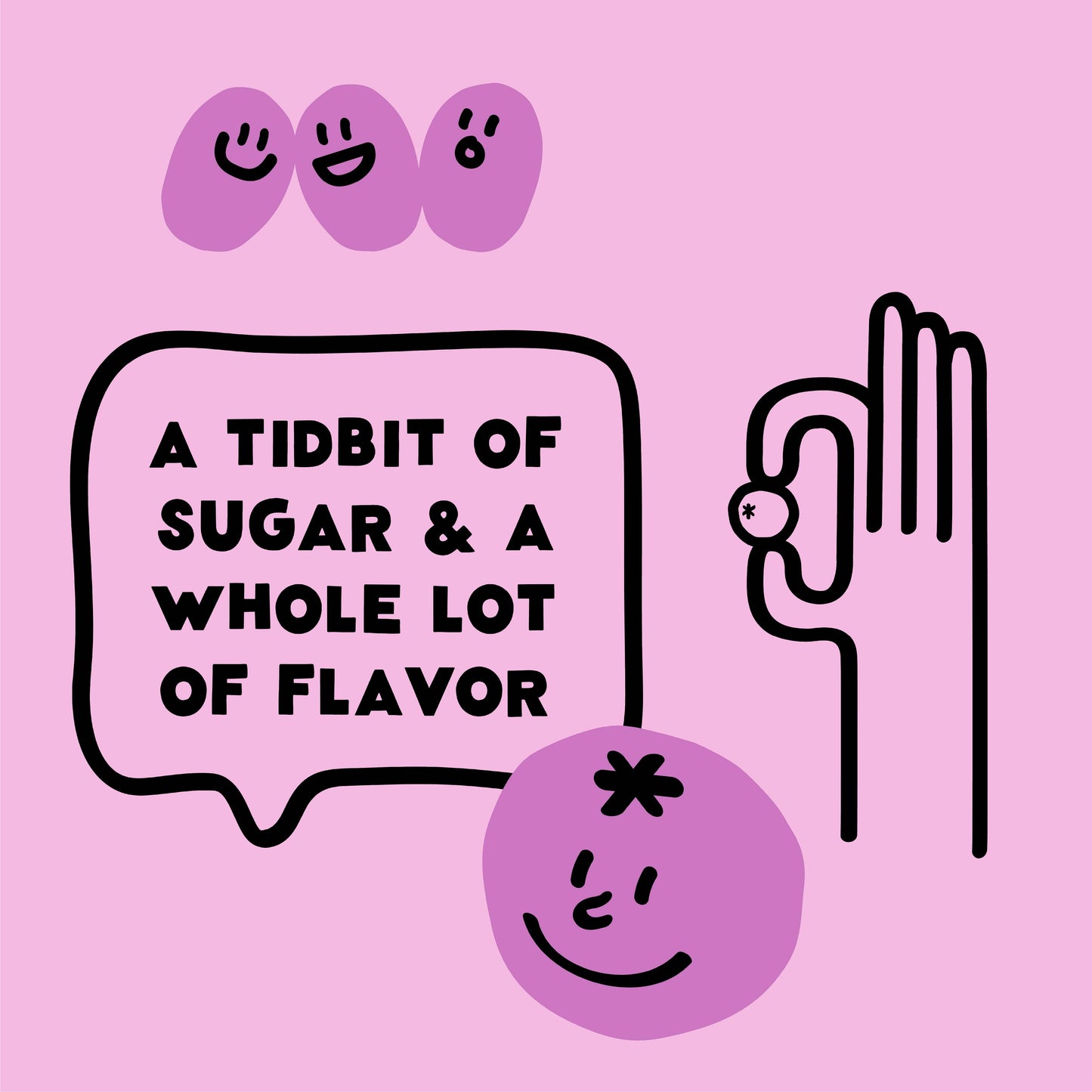 Açai Grape Gummy Candy Low 4g Sugar, Prebiotics, Fruit Juice