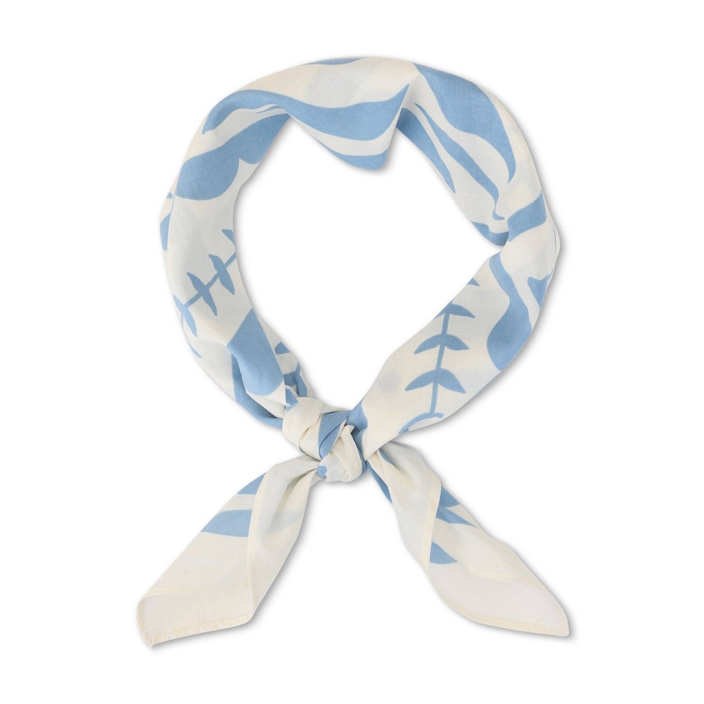 Happiness Bandanas - Blue/wht floral - Calm