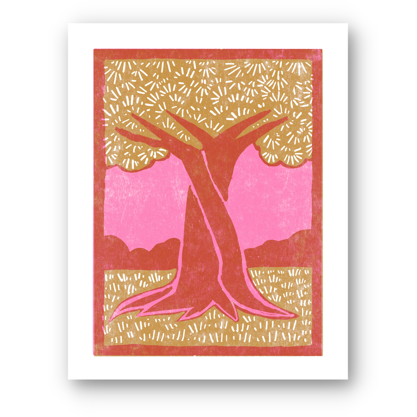 Two Lives Intertwined Letterpress Art Print