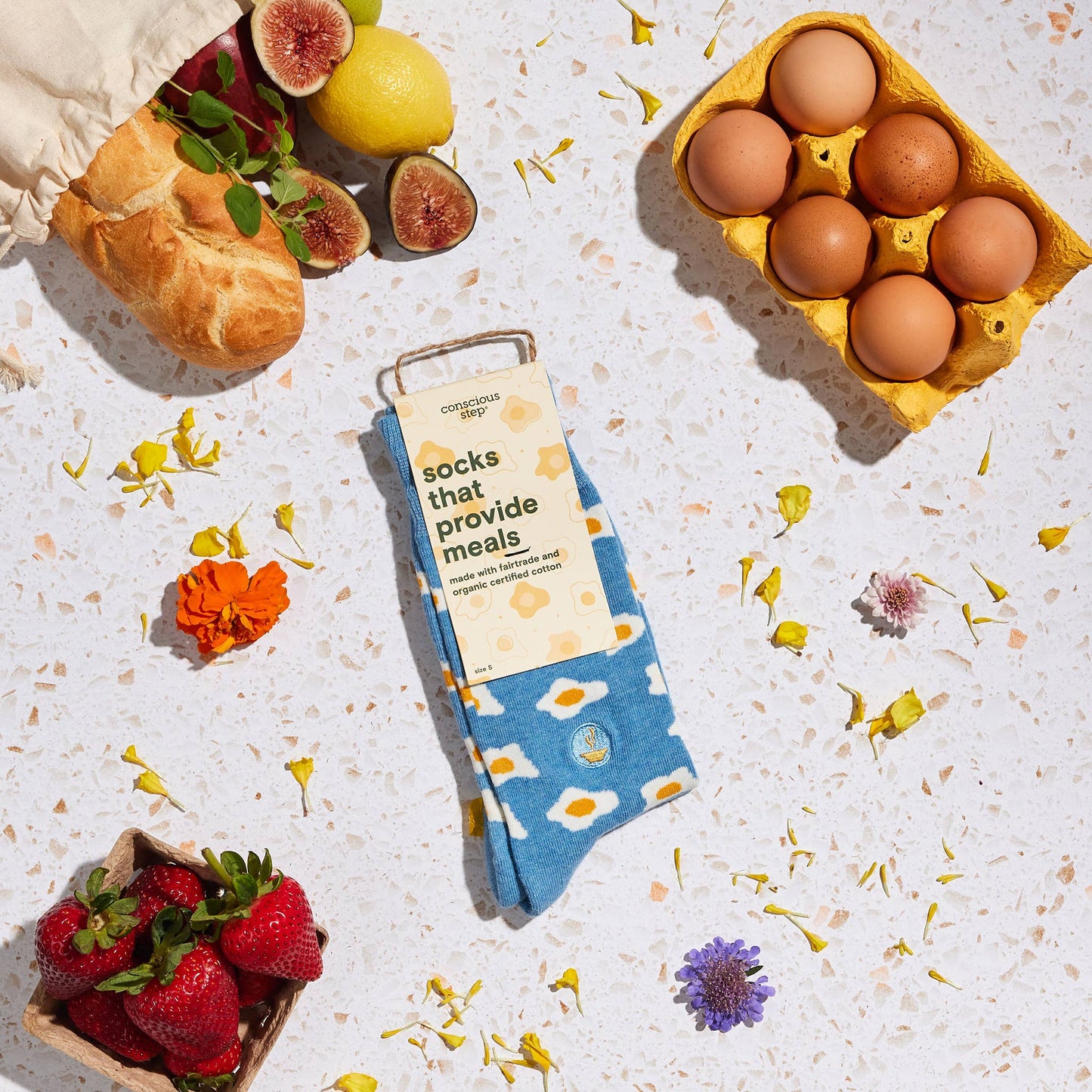 Socks that Provide Meals (Blue Eggs): Small