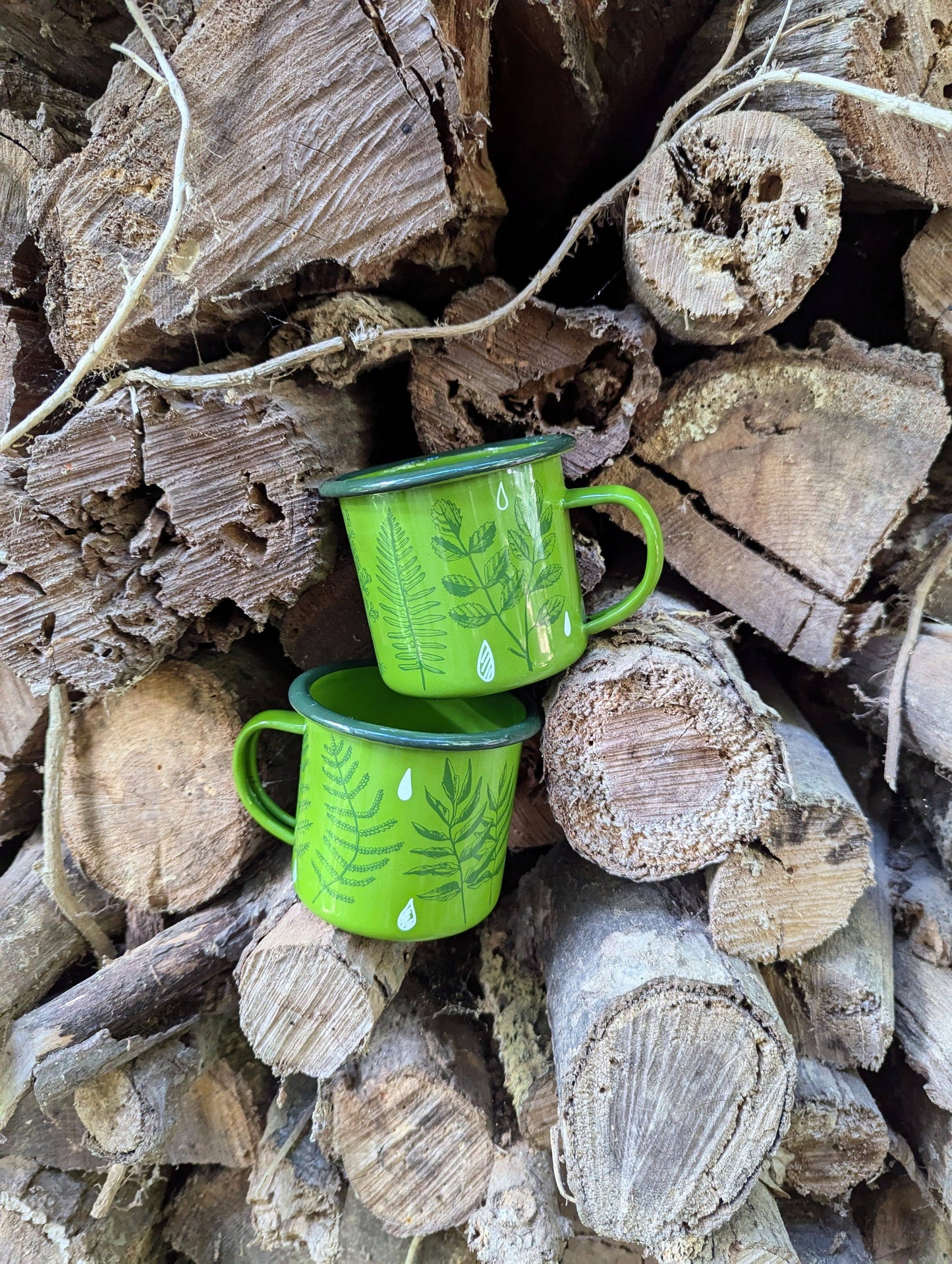 Enamel mug | ferns