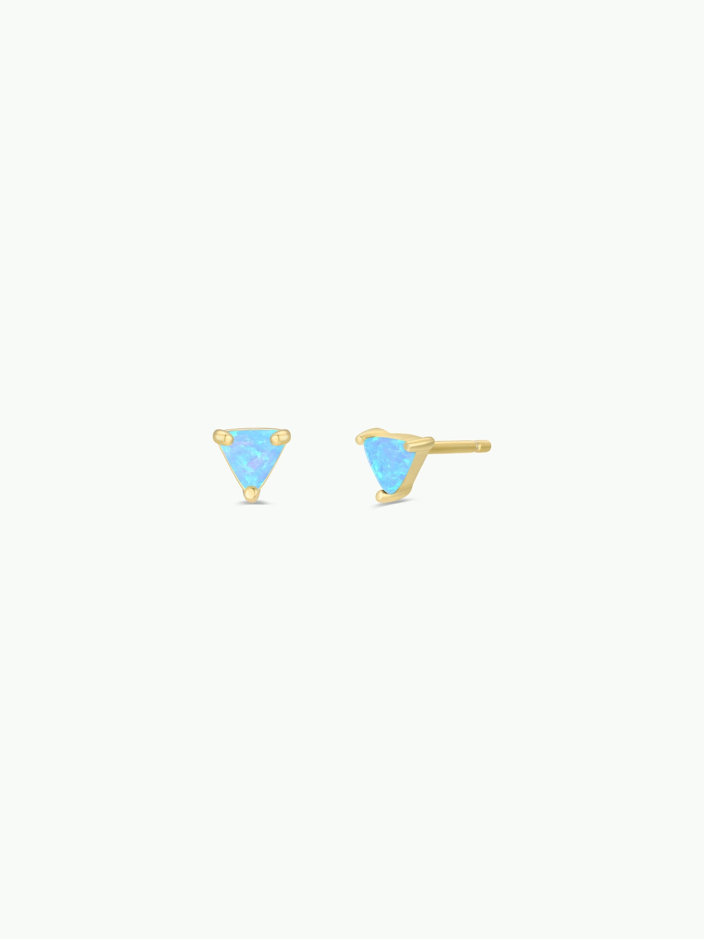 Mini Energy Gem - Fire Opal - Gold Earrings