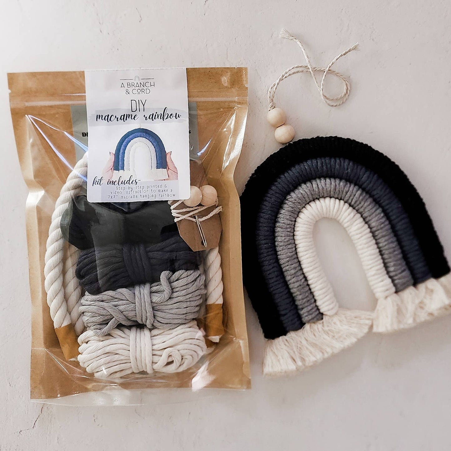 DIY Macrame Rainbow Kit: The Blues
