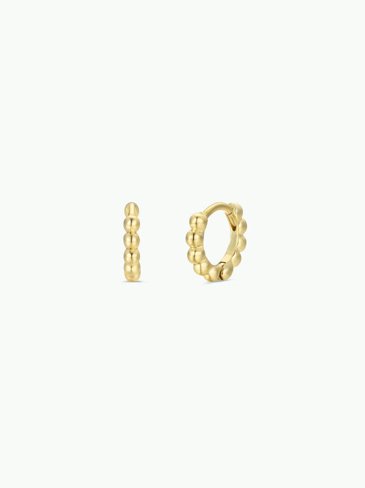 Ball Hoop - Tiny - Gold Earrings