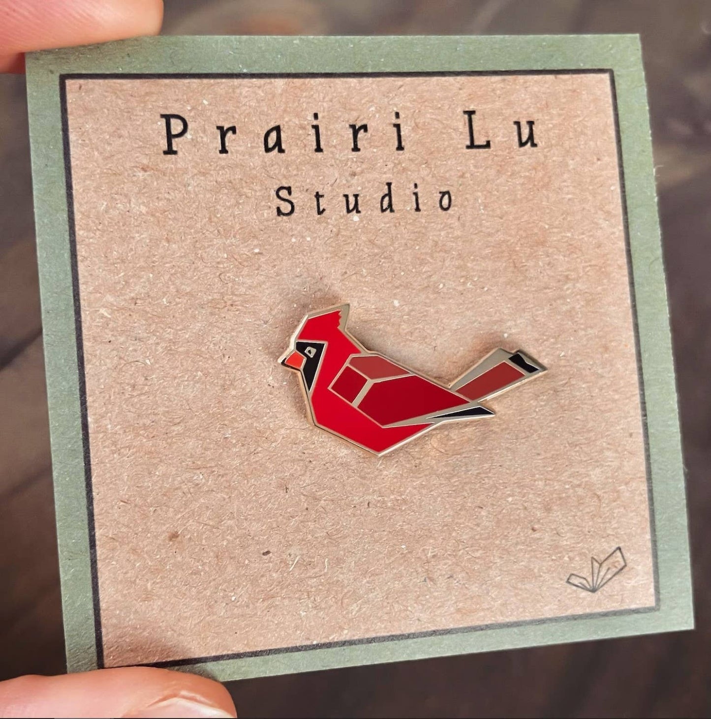 Male Cardinal Enamel Pin