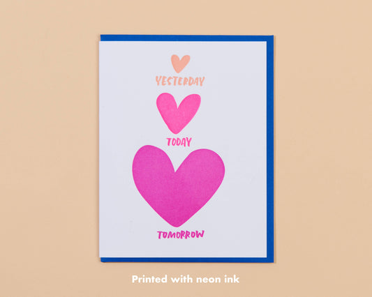 Tomorrow Anniversary Letterpress Greeting Card