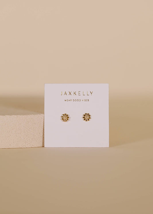 Petite Daisy Stud - 18k Gold Plated Earrings