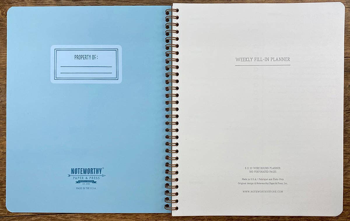 Trees Weekly Fill-In Planner