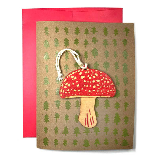 Amanita Ornament w/ Card
