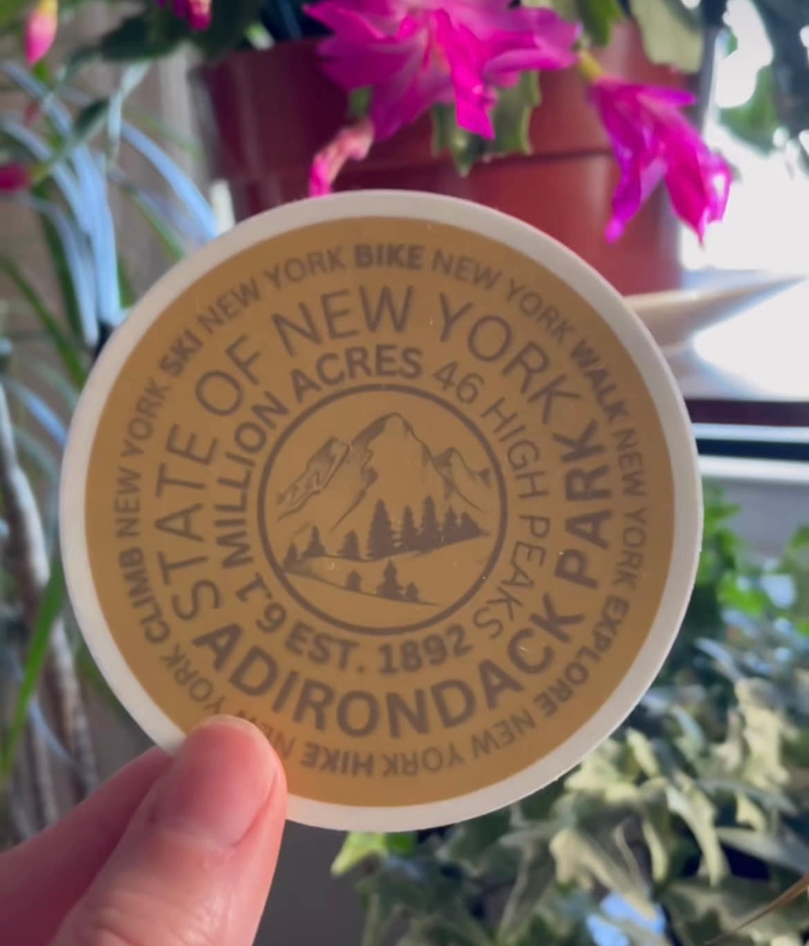 Adirondack Mountain Marker Sticker