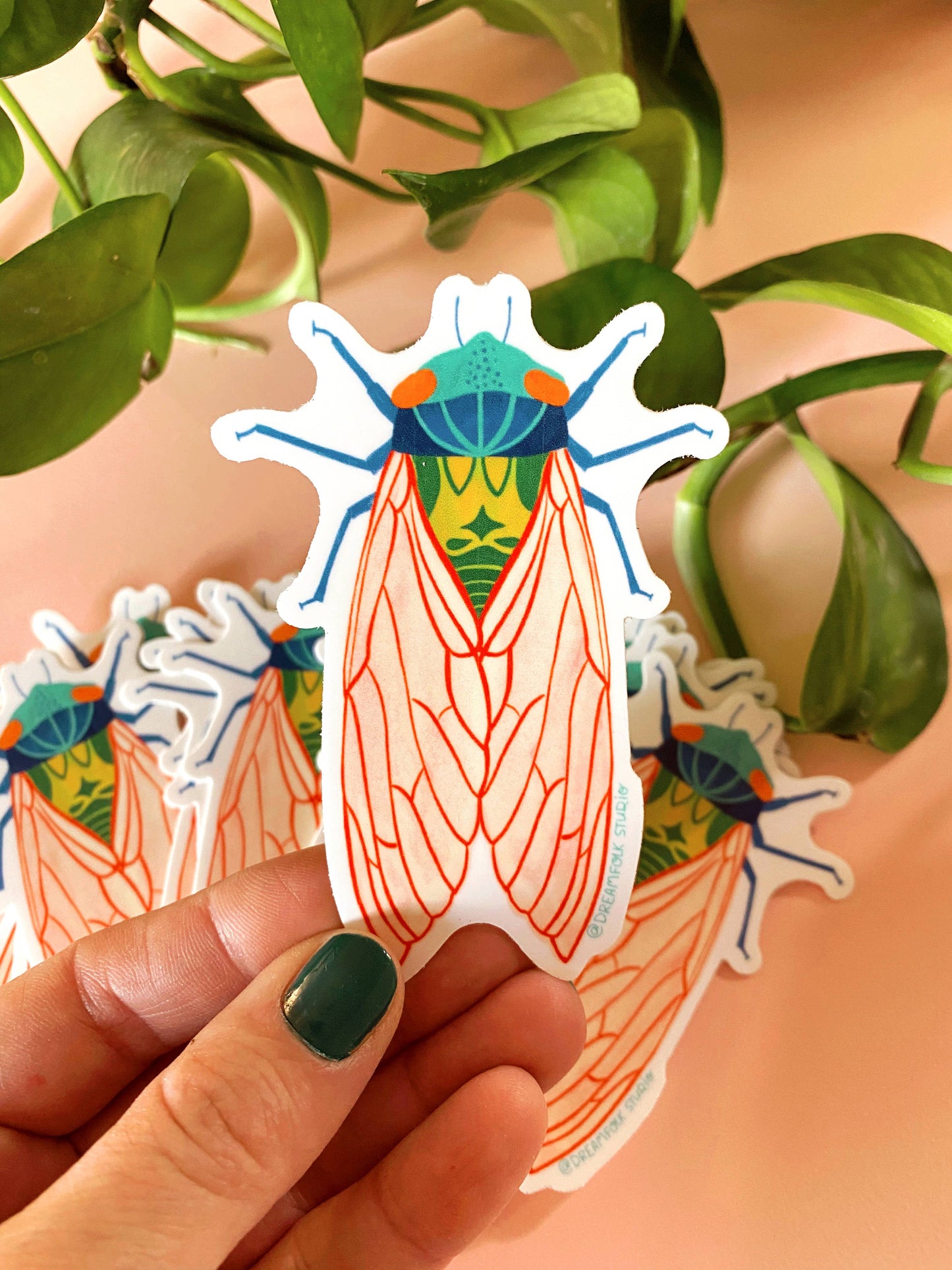 Cicada Sticker - Insect/Nature Sticker