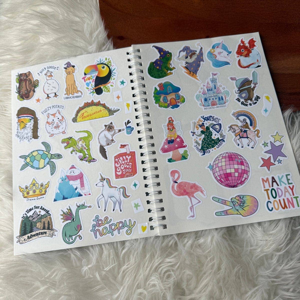 The Unused Sticker Book - Blue